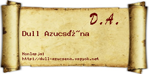 Dull Azucséna névjegykártya